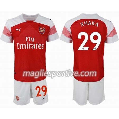 Completo Calcio Arsenal XHAKA 29 Bambino Divisa Prima 2018/2019